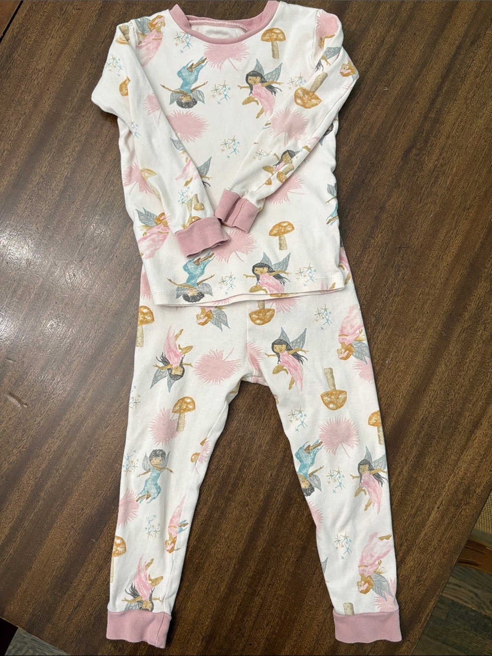 Burt's Bees Pink Fairy Cotton Pajama Set